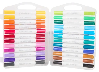 Thumbnail 3: Colorfun 24 Pk Dual Tipped Alcohol Markers 