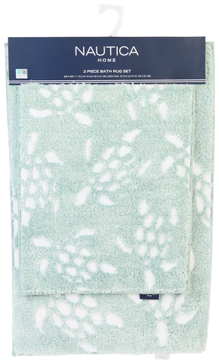 Thumbnail 1: Nautica 2 Pc Turtle Time Bath Rug Set 