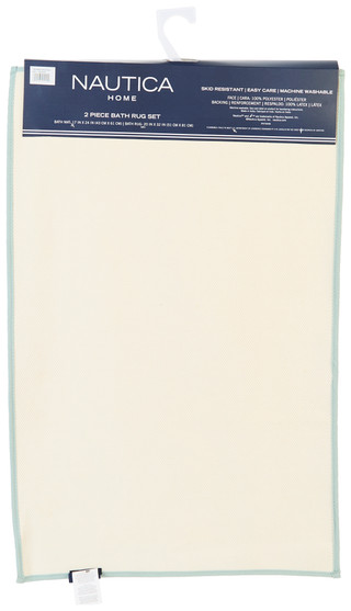 Thumbnail 2: Nautica 2 Pc Turtle Time Bath Rug Set 