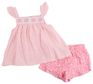 Thumbnail 1: Nanette Lepore Big Girls 2 Pc Peplum Top and Shorts Set 