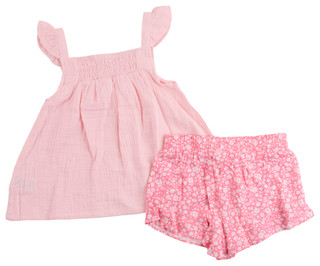 Thumbnail 3: Nanette Lepore Big Girls 2 Pc Peplum Top and Shorts Set 