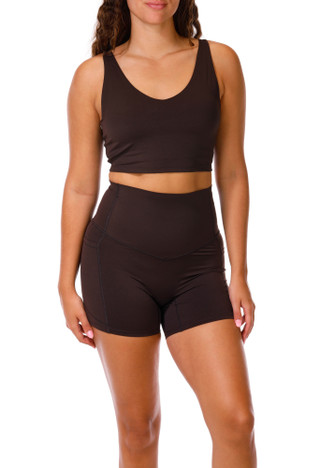 Thumbnail 1: 90 Degree Women's Active 2 Pc Bike Shorts Set 