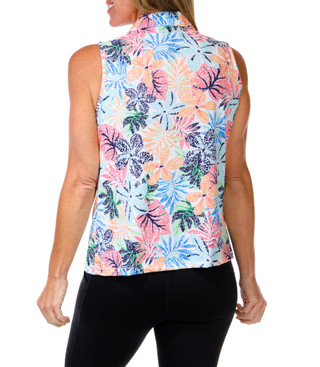 Thumbnail 2: Emerald 18 Women's Active Dotty Floral Print Top 