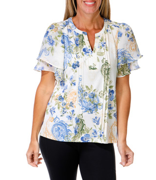 Thumbnail 1: PerSeption Concept Women's Floral Print Top  