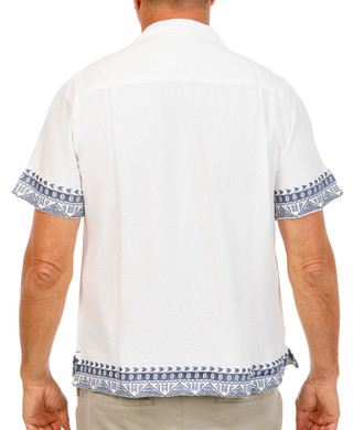 Thumbnail 2: Caribbean Joe Men's Short Sleeve Linen Button Down Shirt 