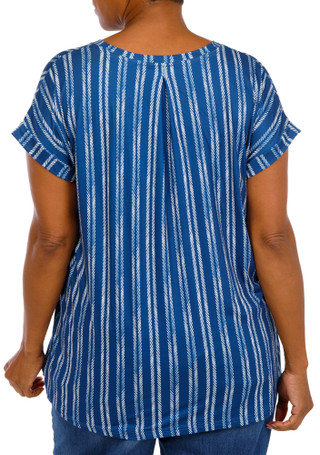 Thumbnail 2: Anneliese Plus Short Sleeve V-Neck Top 