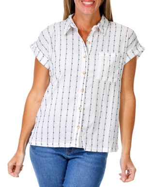 Thumbnail 1: Fifty Steet Women's Stitch Button Down Top  