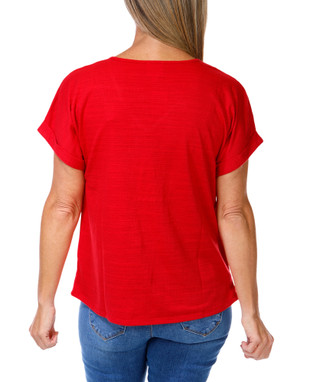 Thumbnail 2: Late August Women's Beaded Keyhole Neck Top  