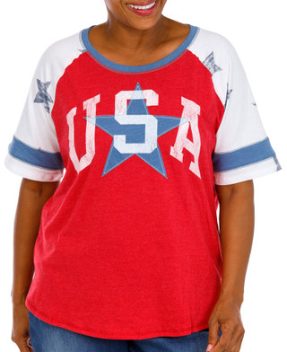 Thumbnail 1: Sable Sky Plus Short Sleeve USA Top 
