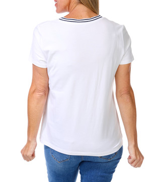 Thumbnail 2: Nautica Women's Solid Logo Tee  
