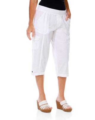 Thumbnail 1: Dash Women's Twill Knit Waist Capris 