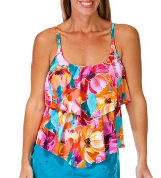 Thumbnail 4: Maxine of Hollywood Women's 2 Pc Sunset Tankini Set 