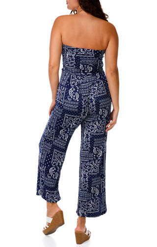 Thumbnail 2: Heart & Hips Juniors Bandana Palazzo Jumpsuit 