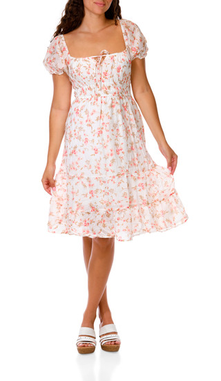 Thumbnail 1: Liberty Love Juniors Puff Sleeve Dress 