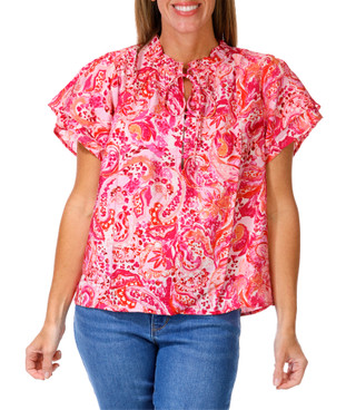 Thumbnail 1: Gilli Women's Paisley Print Top  