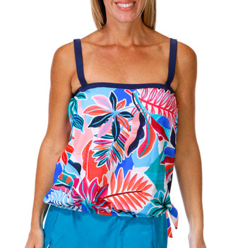 Thumbnail 5: Maxine of Hollywood Women's 2 Pc Abstract Tankini Top Set 