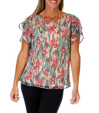 Thumbnail 1: Gilli Women's Floral Print Top  