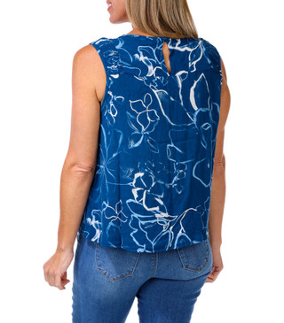 Thumbnail 2: Kaktus Women's Floral Print Top  