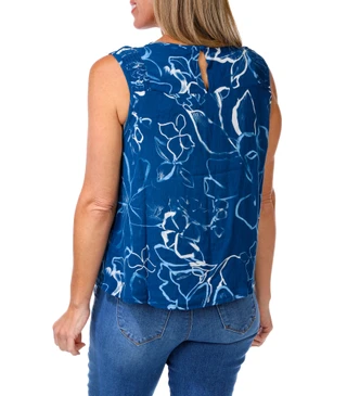 Thumbnail 2: Kaktus Women's Floral Print Top  