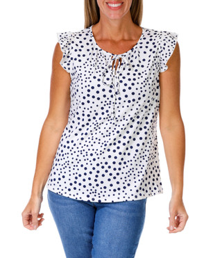Thumbnail 2: PerSeption Concept Women's Dot Print Top  