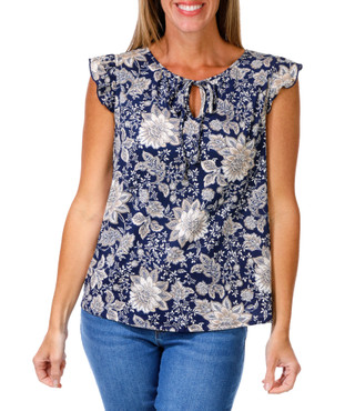 Thumbnail 1: PerSeption Concept Women's Floral Print Top  