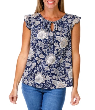 Thumbnail 2: PerSeption Concept Women's Floral Print Top  