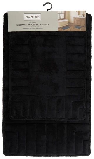 Thumbnail 1: Hunter 2 Pc Memory Foam Bath Rug Set 