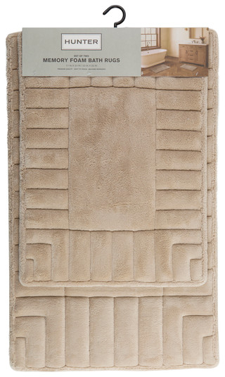Thumbnail 1: Hunter 2 Pc Memory Foam Bath Rug Set 