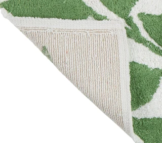 Thumbnail 2: Madison Studio 20x32 Botanical Leaf Bath Rug 