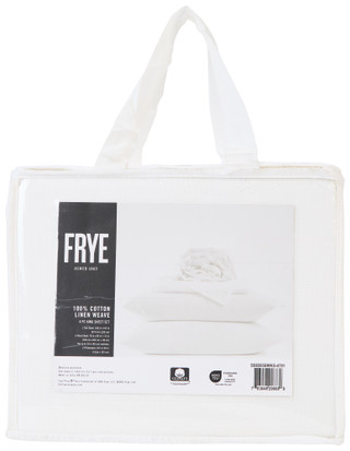 Thumbnail 2: FRYE King 4 Pc Cotton Linen Weave Sheet Set 