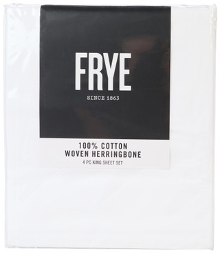 Thumbnail 1: FRYE 4 Pc Cotton Herringbone Sheet Set 