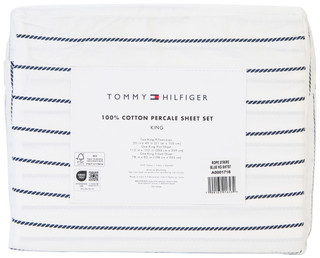 Thumbnail 2: Tommy Hilfiger King 4 Pc Cotton Percale Sheet Set 
