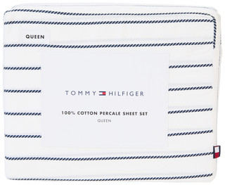 Thumbnail 1: Tommy Hilfiger Queen 4 Pc Cotton Percale Sheet Set 