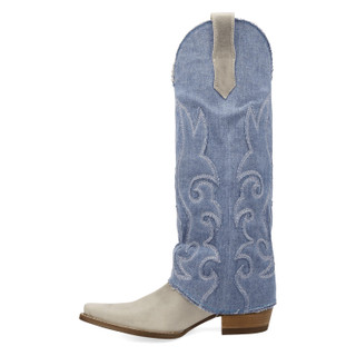 Thumbnail 2: Dingo Women's Blue Jean Baby Leather Boots 