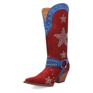 Thumbnail 4: Dingo Women's Lucky Stars Suede Leather Boots 