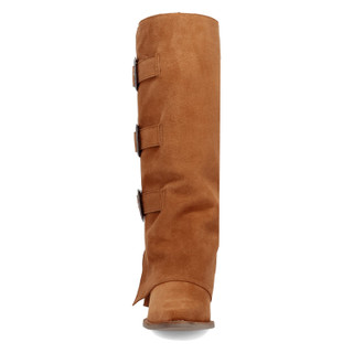 Thumbnail 7: Dingo Women's Buckle Bunny Suede Leather Boots 