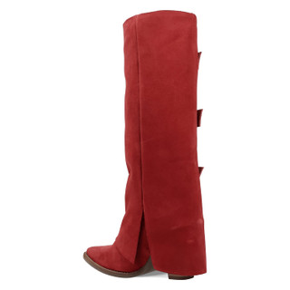Thumbnail 3: Dingo Women's Buckle Bunny Suede Leather Boots 