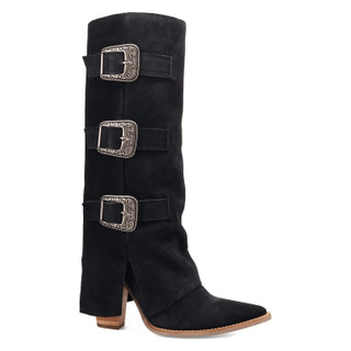 Thumbnail 7: Dingo Women's Buckle Bunny Suede Leather Boots 