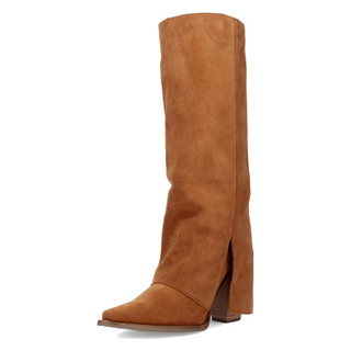 Thumbnail 8: Dingo Women's Buckle Bunny Suede Leather Boots 