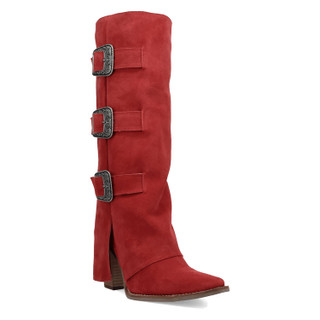 Thumbnail 1: Dingo Women's Buckle Bunny Suede Leather Boots 