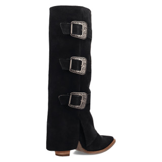 Thumbnail 9: Dingo Women's Buckle Bunny Suede Leather Boots 