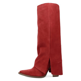 Thumbnail 9: Dingo Women's Buckle Bunny Suede Leather Boots 
