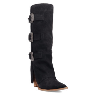 Thumbnail 1: Dingo Women's Buckle Bunny Suede Leather Boots 