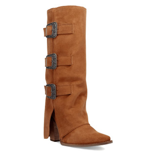 Thumbnail 1: Dingo Women's Buckle Bunny Suede Leather Boots 