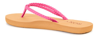 Thumbnail 4: ROXY Girls Braided Strap Flip Flops 