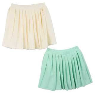 Thumbnail 1: Lucky You Girls 2 Pk textured Pleated Skorts  