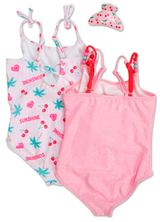 Thumbnail 2: B TWEEN Little Girls 3 Pc Swimsuit Set  