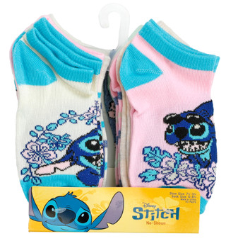 Thumbnail 1: Disney Girls 10 Pk Stitch No Show Socks  
