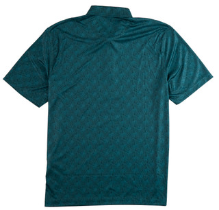 Thumbnail 2: GREG NORMAN Men's Active Fairway Footprint Golf Polo Shirt 