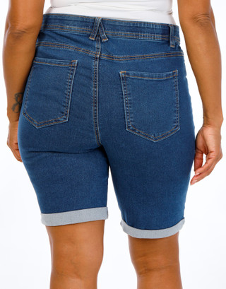 Thumbnail 2: Angels Plus Sculpt Bermuda Denim Shorts 